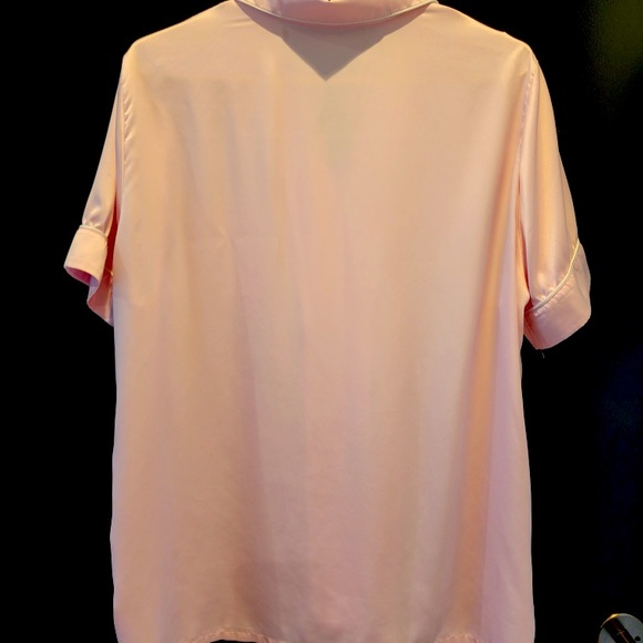 2 Piece Pink Satin PJ Set - Picture 2 of 6